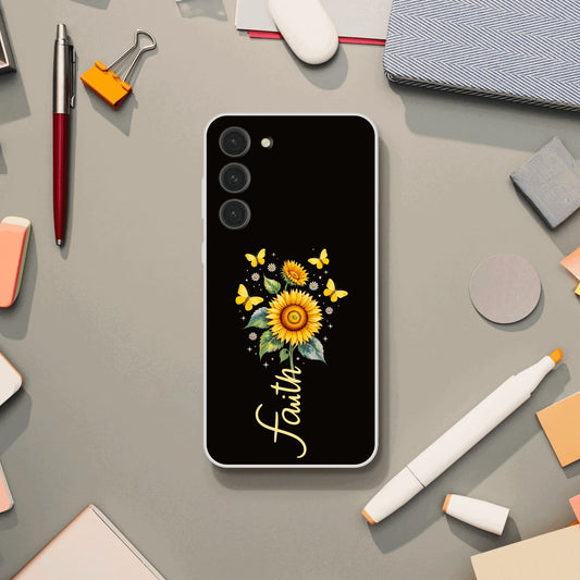 Faith (flower) Christian Flexi Phonecase for Samsung - ClaimedbyGodDesigns