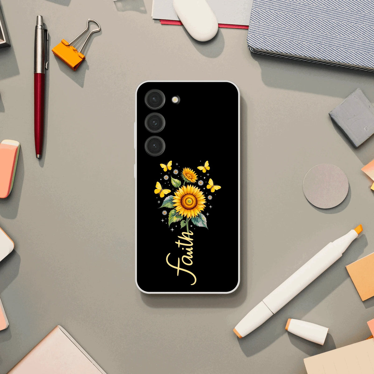 Faith (flower) Christian Flexi Phonecase for Samsung - ClaimedbyGodDesigns