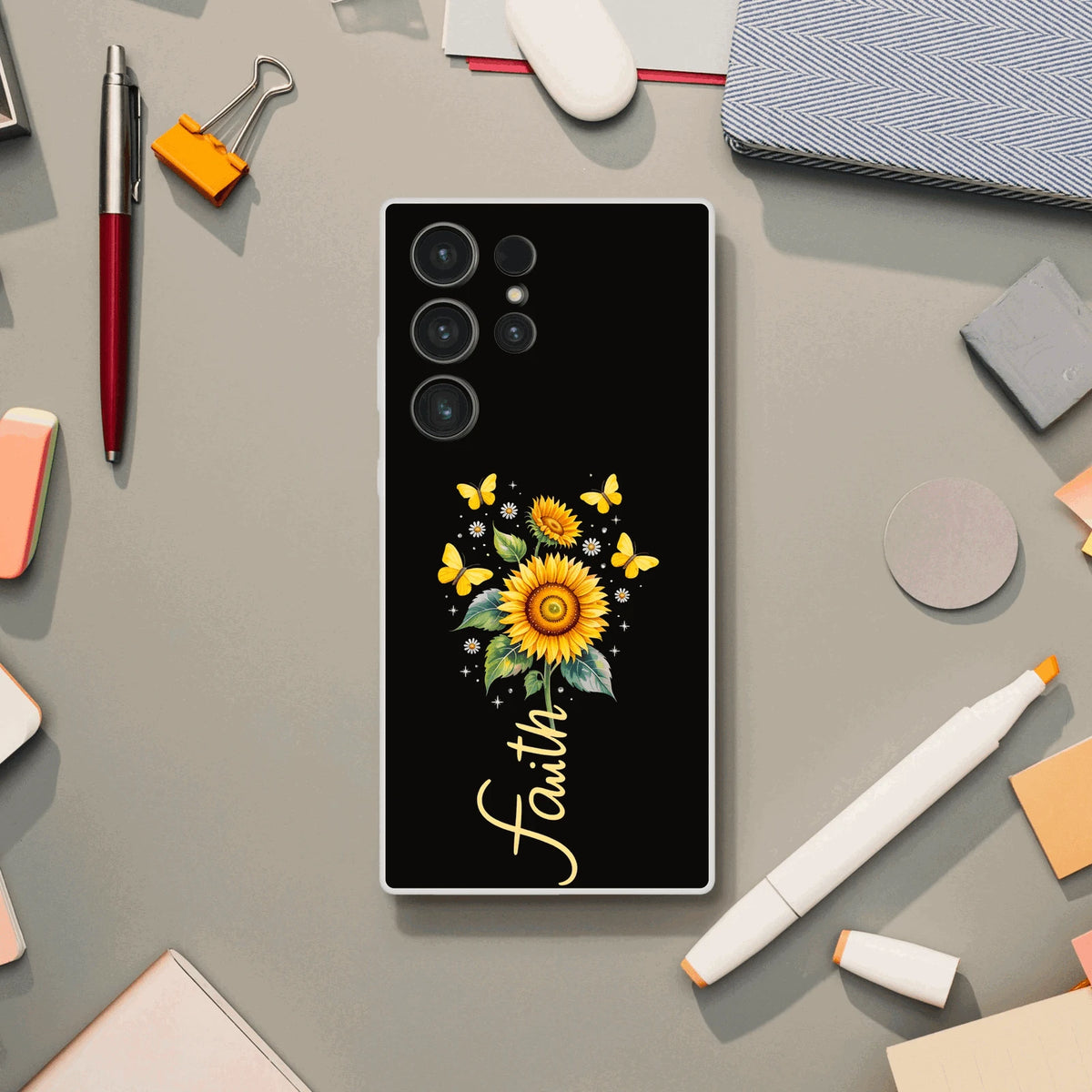 Faith (flower) Christian Flexi Phonecase for Samsung - ClaimedbyGodDesigns