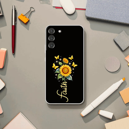 Faith (flower) Christian Flexi Phonecase for Samsung - ClaimedbyGodDesigns