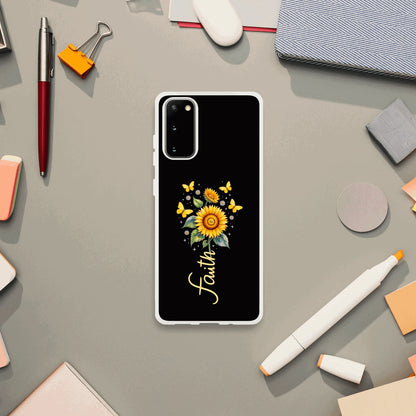 Faith (flower) Christian Flexi Phonecase for Samsung - ClaimedbyGodDesigns