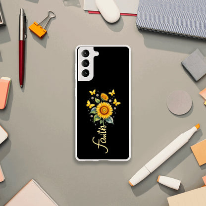 Faith (flower) Christian Flexi Phonecase for Samsung - ClaimedbyGodDesigns