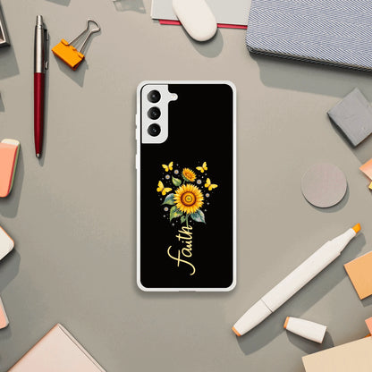 Faith (flower) Christian Flexi Phonecase for Samsung - ClaimedbyGodDesigns