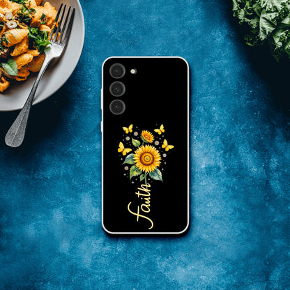 Faith (flower) Christian Flexi Phonecase for Samsung - ClaimedbyGodDesigns