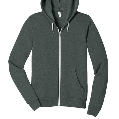 Faith is My Backbone Unisex Christian Full-zip Hooded Sweatshirt - ClaimedbyGodDesigns