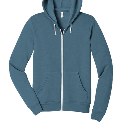 Faith is My Backbone Unisex Christian Full-zip Hooded Sweatshirt - ClaimedbyGodDesigns