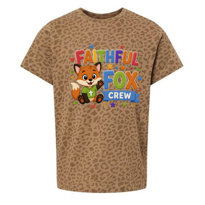Faithful Fox Crew Toddler Christian T-shirt - ClaimedbyGodDesigns