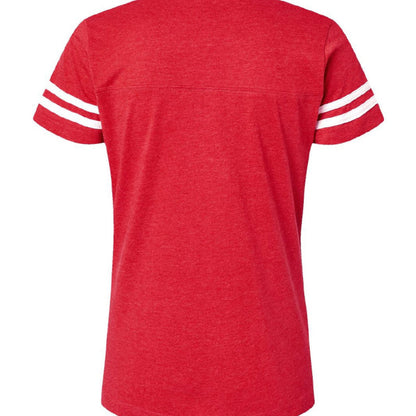 Faithful Woman Heritage Division Women's Christian Football Jersey T-shirt - ClaimedbyGodDesigns