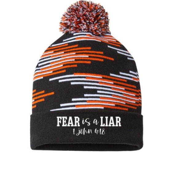 Fear Is A Liar Adult Christian Beanie - ClaimedbyGodDesigns
