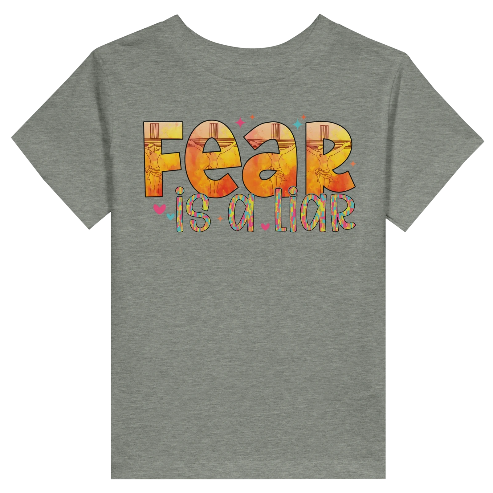 Fear Is A Liar Christian Toddler Staple T-Shirt - ClaimedbyGodDesigns