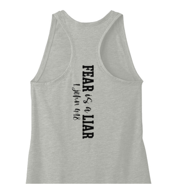 Fear Is A Liar Women's Christian Tank-Top - ClaimedbyGodDesigns