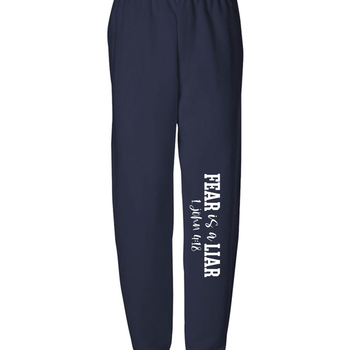 Fear Is a Liar Youth Christian Sweatpants - ClaimedbyGodDesigns