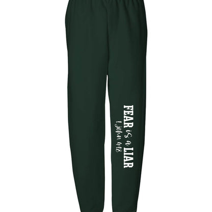 Fear Is a Liar Youth Christian Sweatpants - ClaimedbyGodDesigns