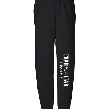Fear Is a Liar Youth Christian Sweatpants - ClaimedbyGodDesigns