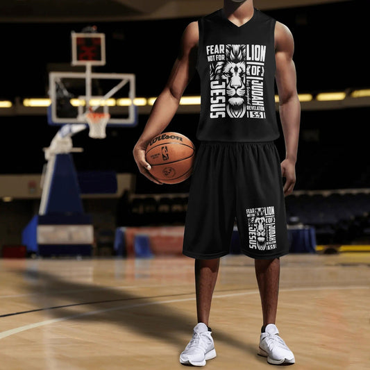 Fear Not Jesus The Lion Of Judah Has Triumphed Mens Summer Christian Casual Outfit - ClaimedbyGodDesigns