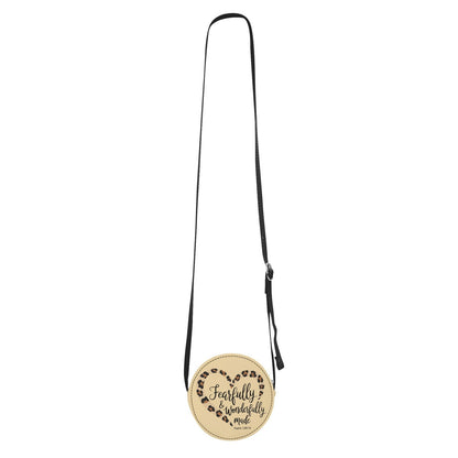 Fearfully And Wonderfully Made Christian Kids PU Small Round Bag Children Purse - ClaimedbyGodDesigns