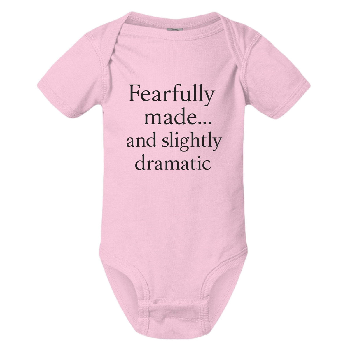 Fearfully Made And Slightly dramatic Christian Baby Jumpsuit - ClaimedbyGodDesigns