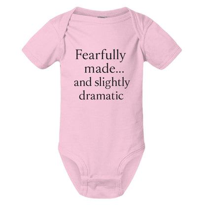Fearfully Made And Slightly dramatic Christian Baby Jumpsuit - ClaimedbyGodDesigns