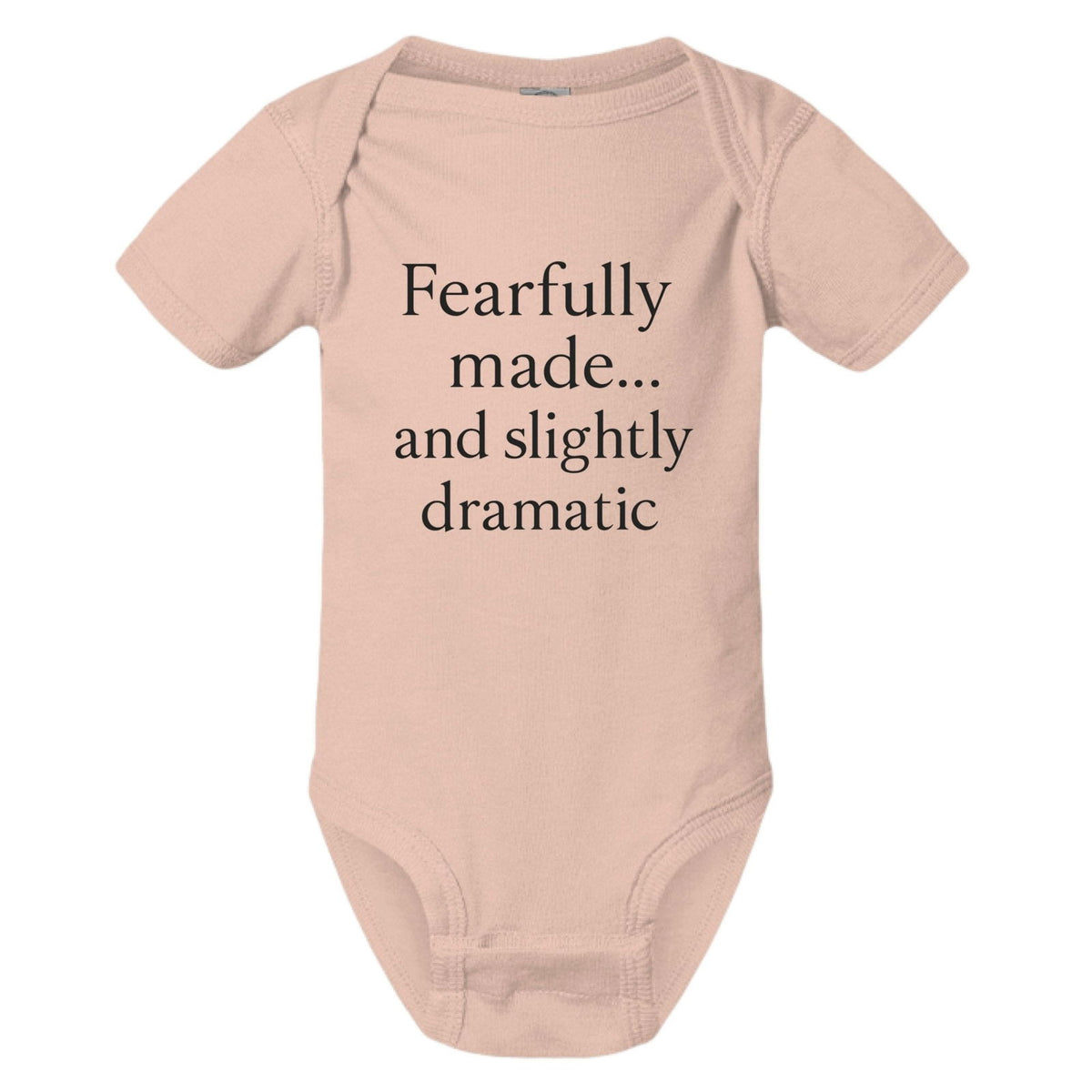 Fearfully Made And Slightly dramatic Christian Baby Jumpsuit - ClaimedbyGodDesigns