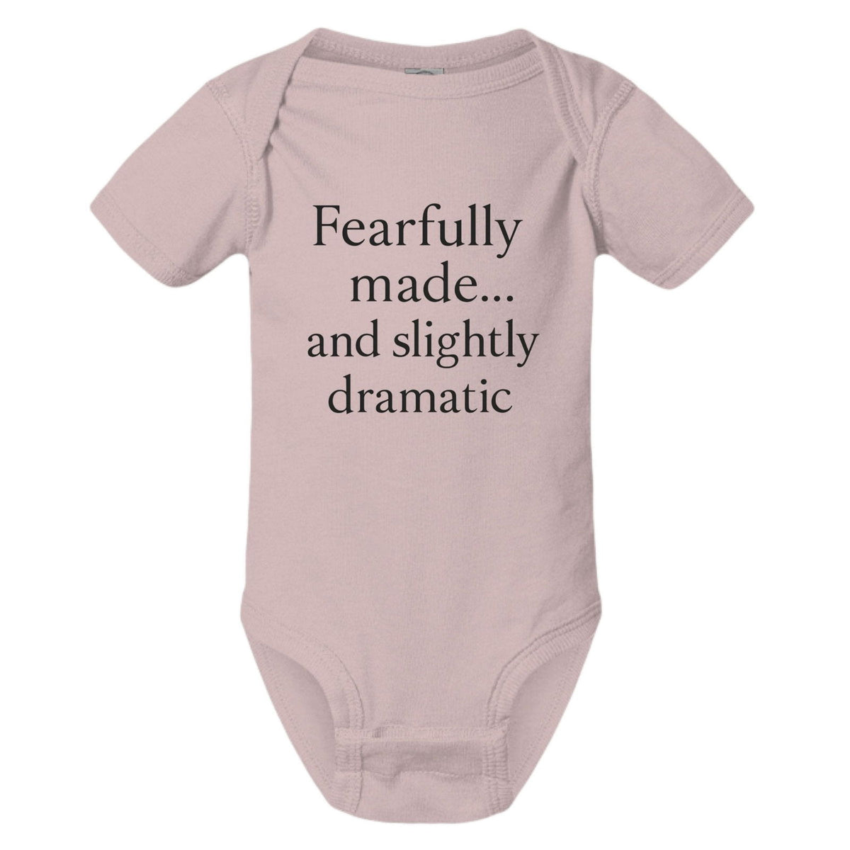 Fearfully Made And Slightly dramatic Christian Baby Jumpsuit - ClaimedbyGodDesigns