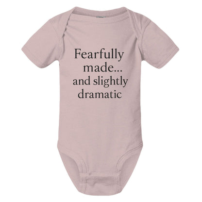 Fearfully Made And Slightly dramatic Christian Baby Jumpsuit - ClaimedbyGodDesigns
