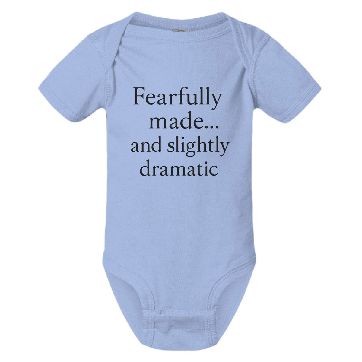 Fearfully Made And Slightly dramatic Christian Baby Jumpsuit - ClaimedbyGodDesigns