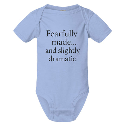 Fearfully Made And Slightly dramatic Christian Baby Jumpsuit - ClaimedbyGodDesigns
