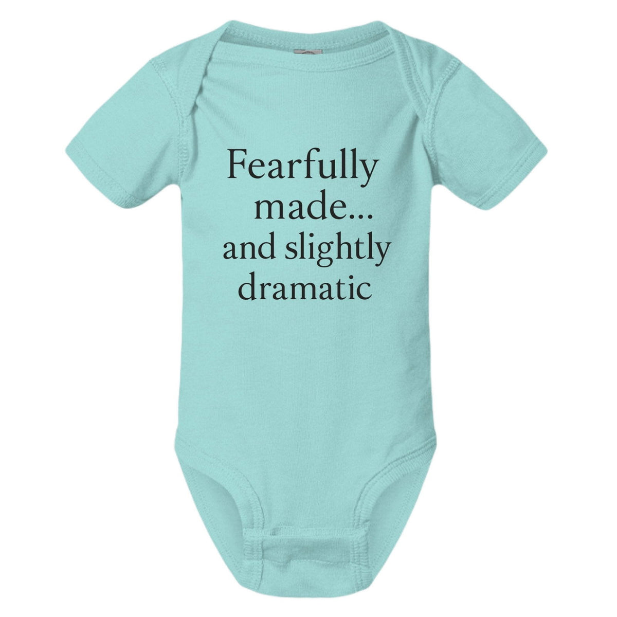 Fearfully Made And Slightly dramatic Christian Baby Jumpsuit - ClaimedbyGodDesigns