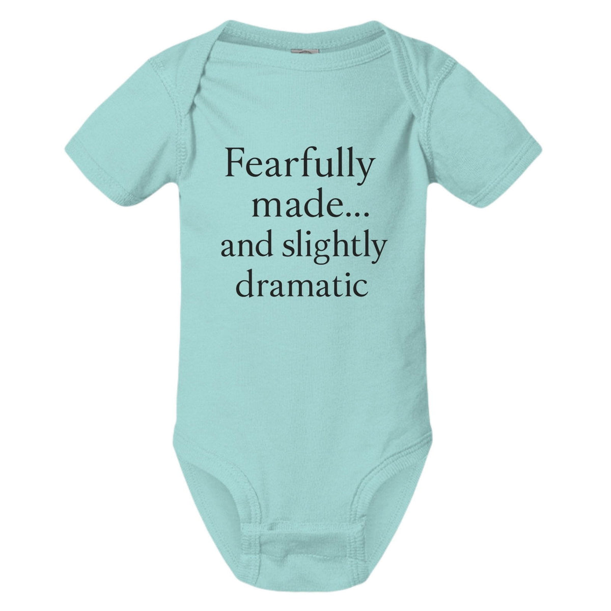 Fearfully Made And Slightly dramatic Christian Baby Jumpsuit - ClaimedbyGodDesigns
