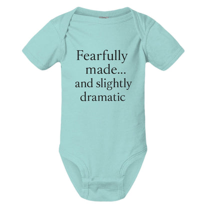 Fearfully Made And Slightly dramatic Christian Baby Jumpsuit - ClaimedbyGodDesigns