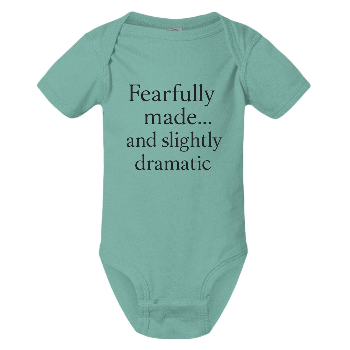 Fearfully Made And Slightly dramatic Christian Baby Jumpsuit - ClaimedbyGodDesigns