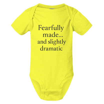 Fearfully Made And Slightly dramatic Christian Baby Jumpsuit - ClaimedbyGodDesigns