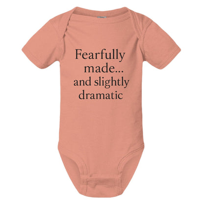 Fearfully Made And Slightly dramatic Christian Baby Jumpsuit - ClaimedbyGodDesigns