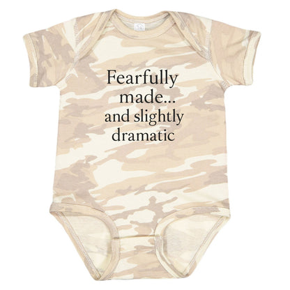 Fearfully Made And Slightly dramatic Christian Baby Jumpsuit - ClaimedbyGodDesigns