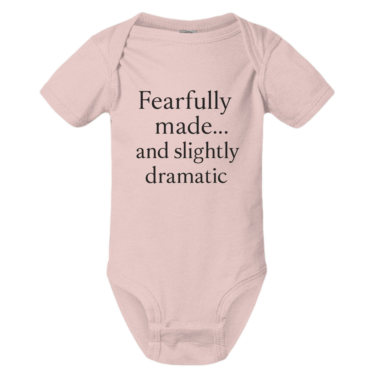 Fearfully Made And Slightly dramatic Christian Baby Jumpsuit - ClaimedbyGodDesigns