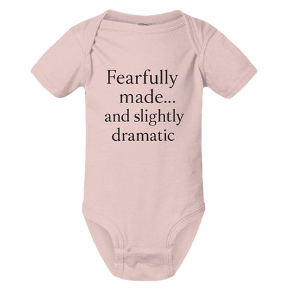 Fearfully Made And Slightly dramatic Christian Baby Jumpsuit - ClaimedbyGodDesigns
