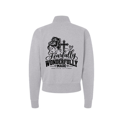 Fearfully and Wonderfully Made Women's Christian Zip Jacket | Psalm 139:14 - Claimed by God Designs