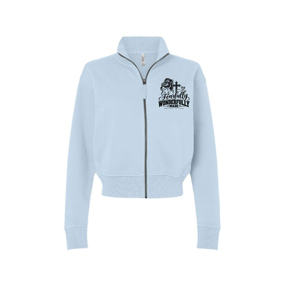 Fearfully and Wonderfully Made Women's Christian Zip Jacket | Psalm 139:14 - Claimed by God Designs
