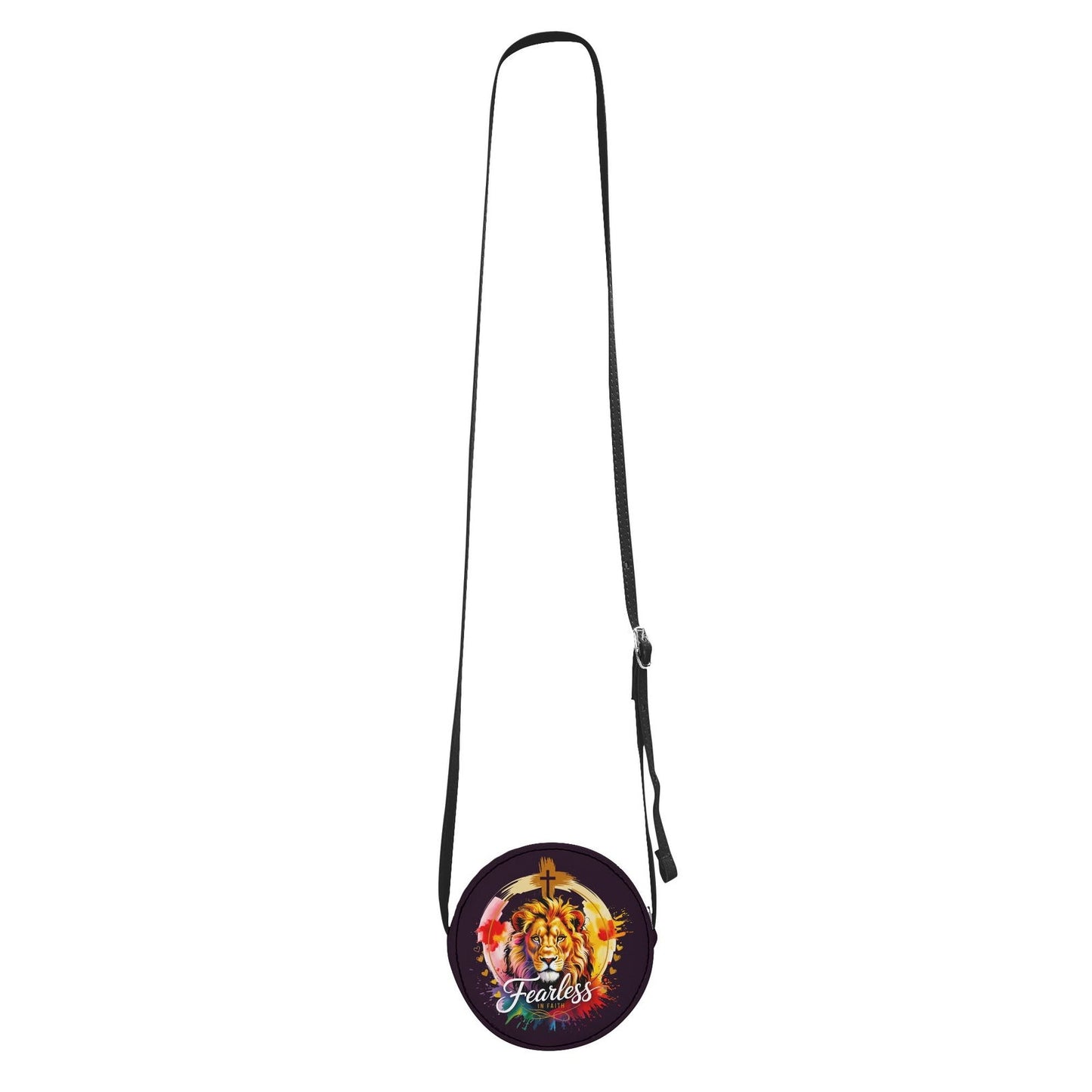 Fearless In Faith Christian Kids PU Small Round Bag Children Purse - ClaimedbyGodDesigns