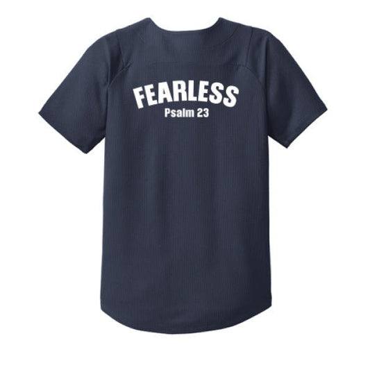Fearless Youth Christian Full Button Jersey - ClaimedbyGodDesigns