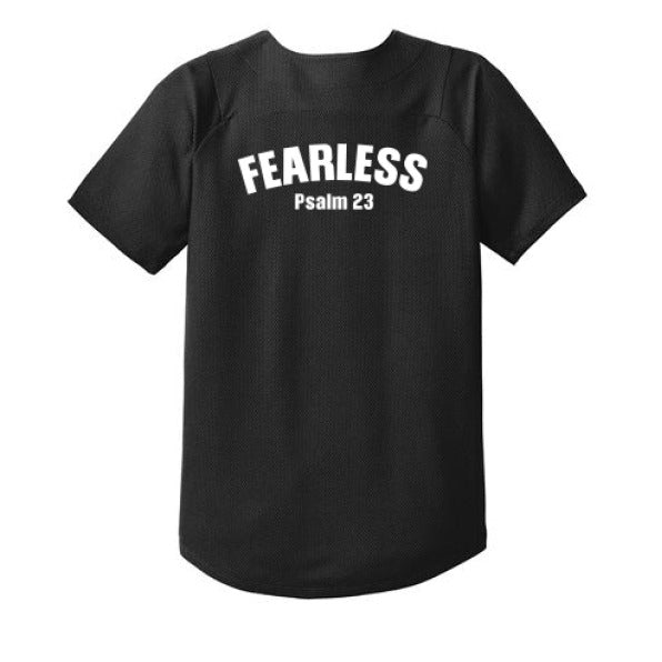 Fearless Youth Christian Full Button Jersey - ClaimedbyGodDesigns