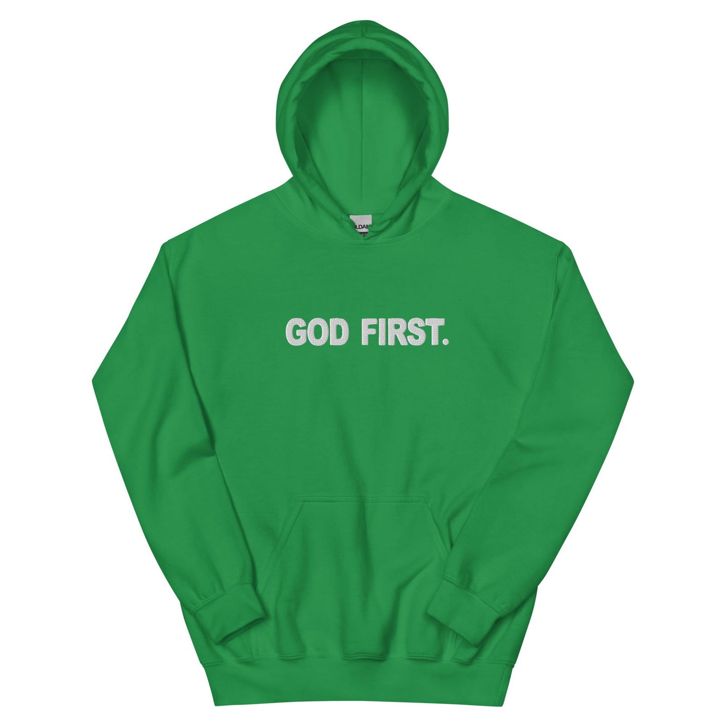 First Unisex Christian Embroidered Hooded Sweatshirt - ClaimedbyGodDesigns