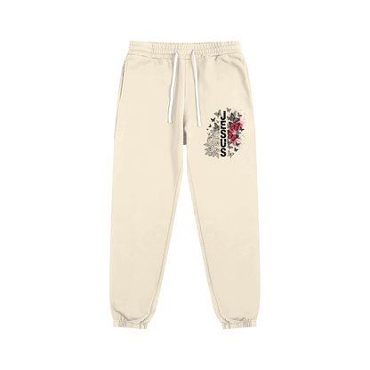 Flowered Jesus Unisex Christian Sweatpants - ClaimedbyGodDesigns