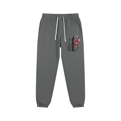 Flowered Jesus Unisex Christian Sweatpants - ClaimedbyGodDesigns
