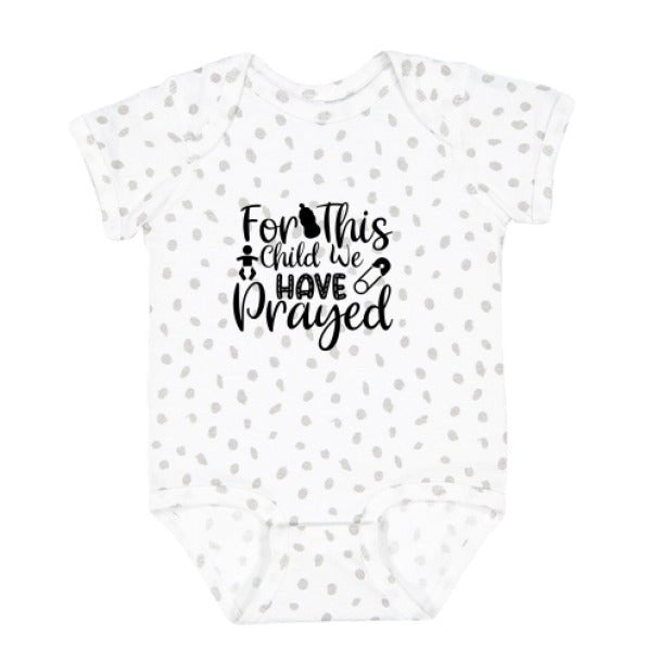For This Child We Have Prayed Christian Baby Jumpsuit - ClaimedbyGodDesigns