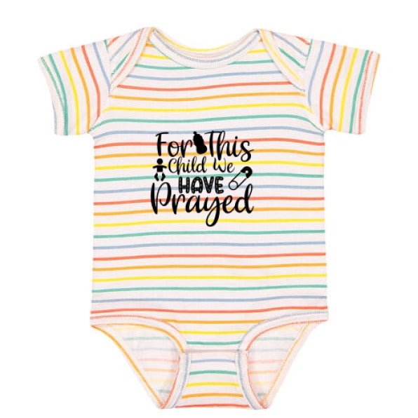 For This Child We Have Prayed Christian Baby Jumpsuit - ClaimedbyGodDesigns