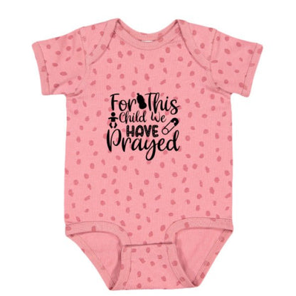 For This Child We Have Prayed Christian Baby Jumpsuit - ClaimedbyGodDesigns