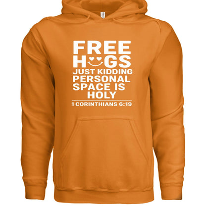 Free Hugs Funny Unisex Christian Pullover Hooded Sweatshirt - ClaimedbyGodDesigns