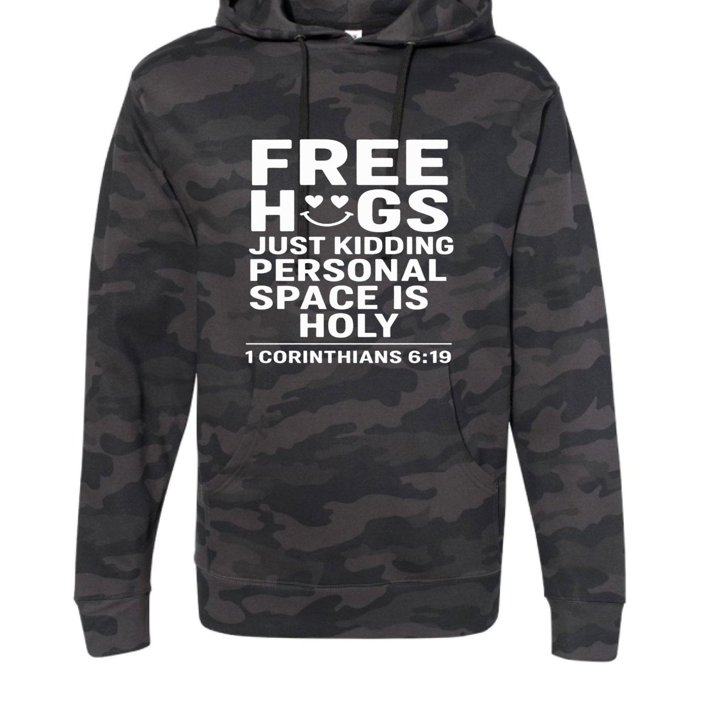 Free Hugs Funny Unisex Christian Pullover Hooded Sweatshirt - ClaimedbyGodDesigns