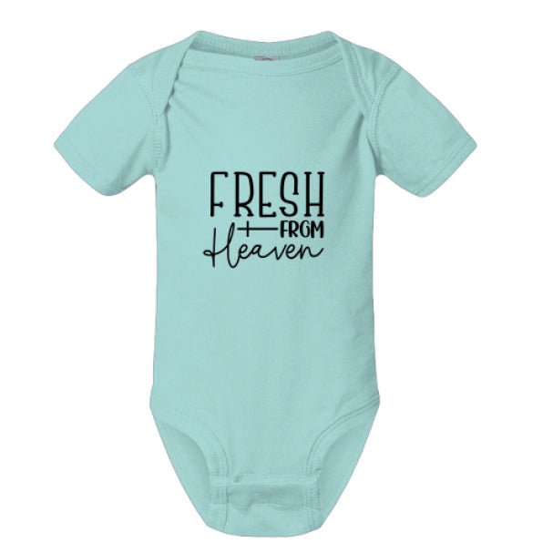 Fresh From Heaven Christian Baby Jumpsuit - ClaimedbyGodDesigns